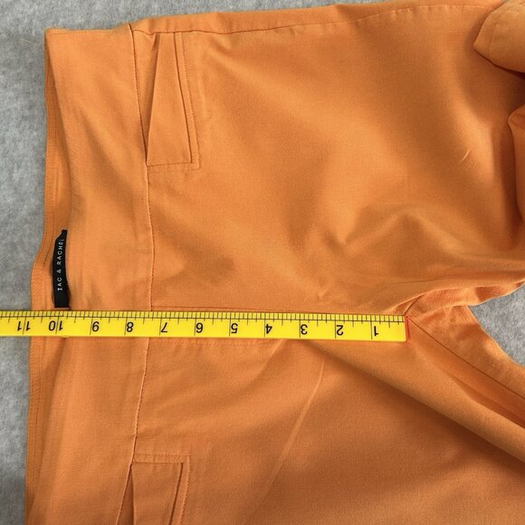 ZAC AND RACHEL Orange Capris Womens Sz 10 Rayon Blend Stretch Pockets Comfort - Picture 7 of 13